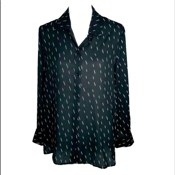 Chelsea & Theodore blouse top size med. NWT. Black - Picture 1 of 7